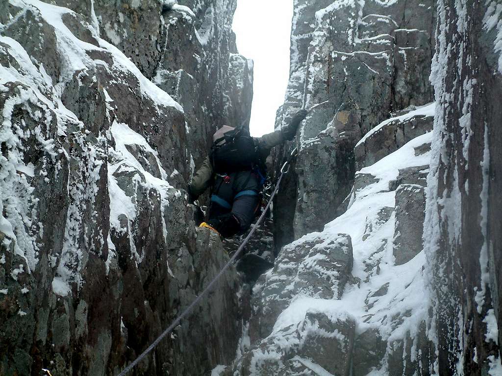 the last pitch of Glover's Chimney