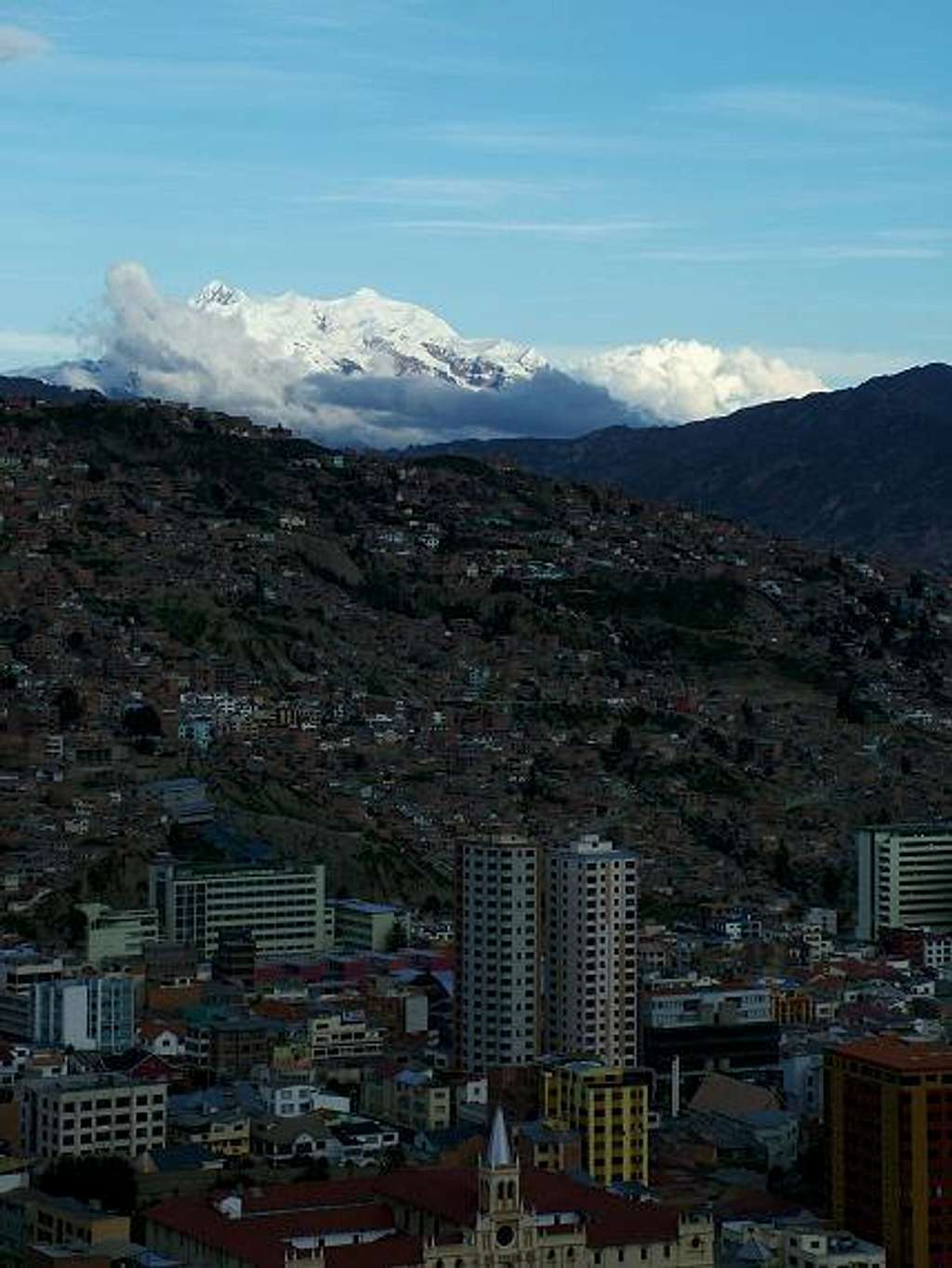 Illimani from the La Paz Mirador