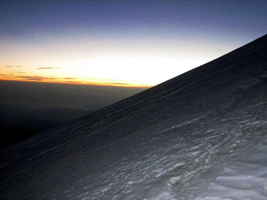 Dawn on the Jamapa Glacier