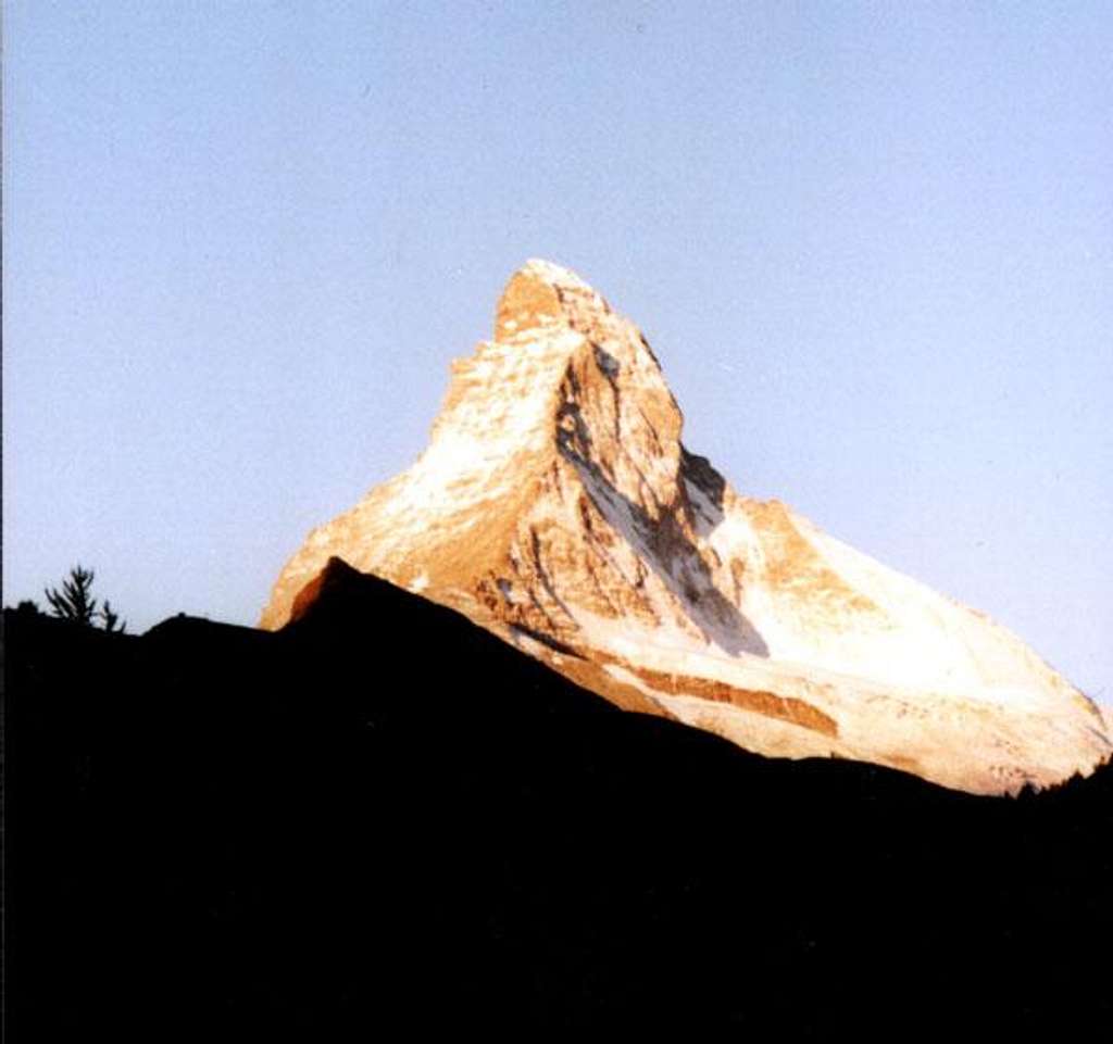 Matterhorn, seen from Zermatt...