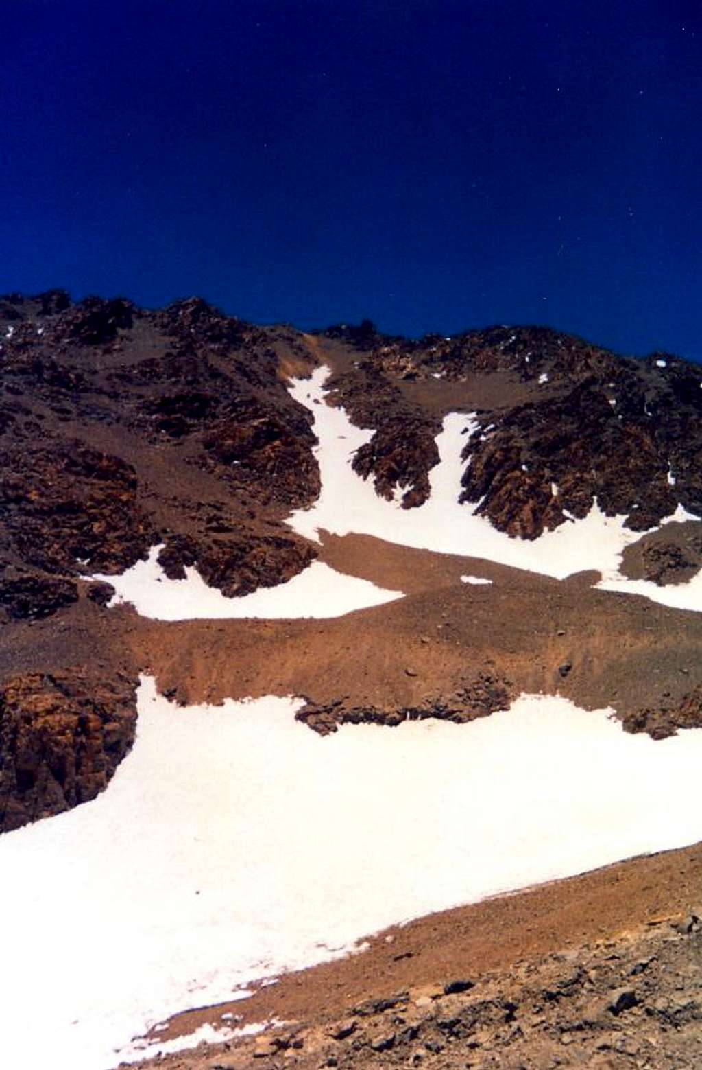 Lomas Amarillas West Face (right gullies)