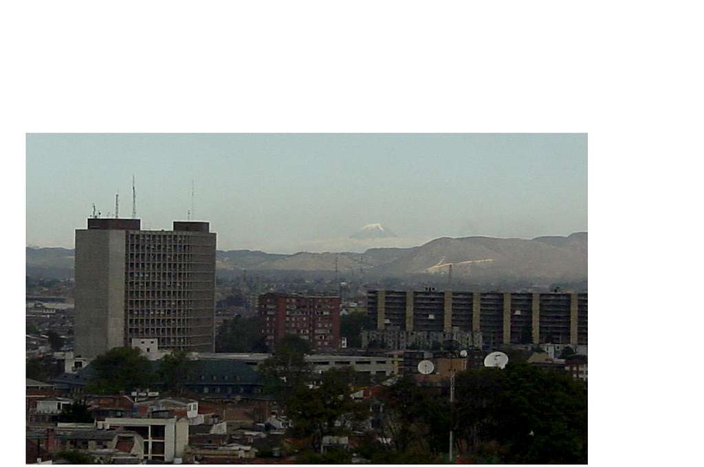 Nevado del Tolima seen from Bogotá