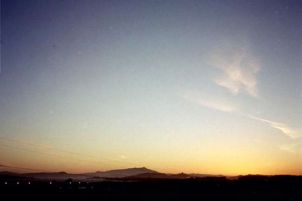 sunset over Mt. Tamalpais...