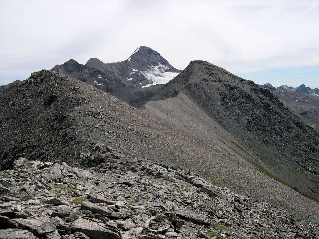 On the lower summit of  Punta Laval <i>3091m</i>