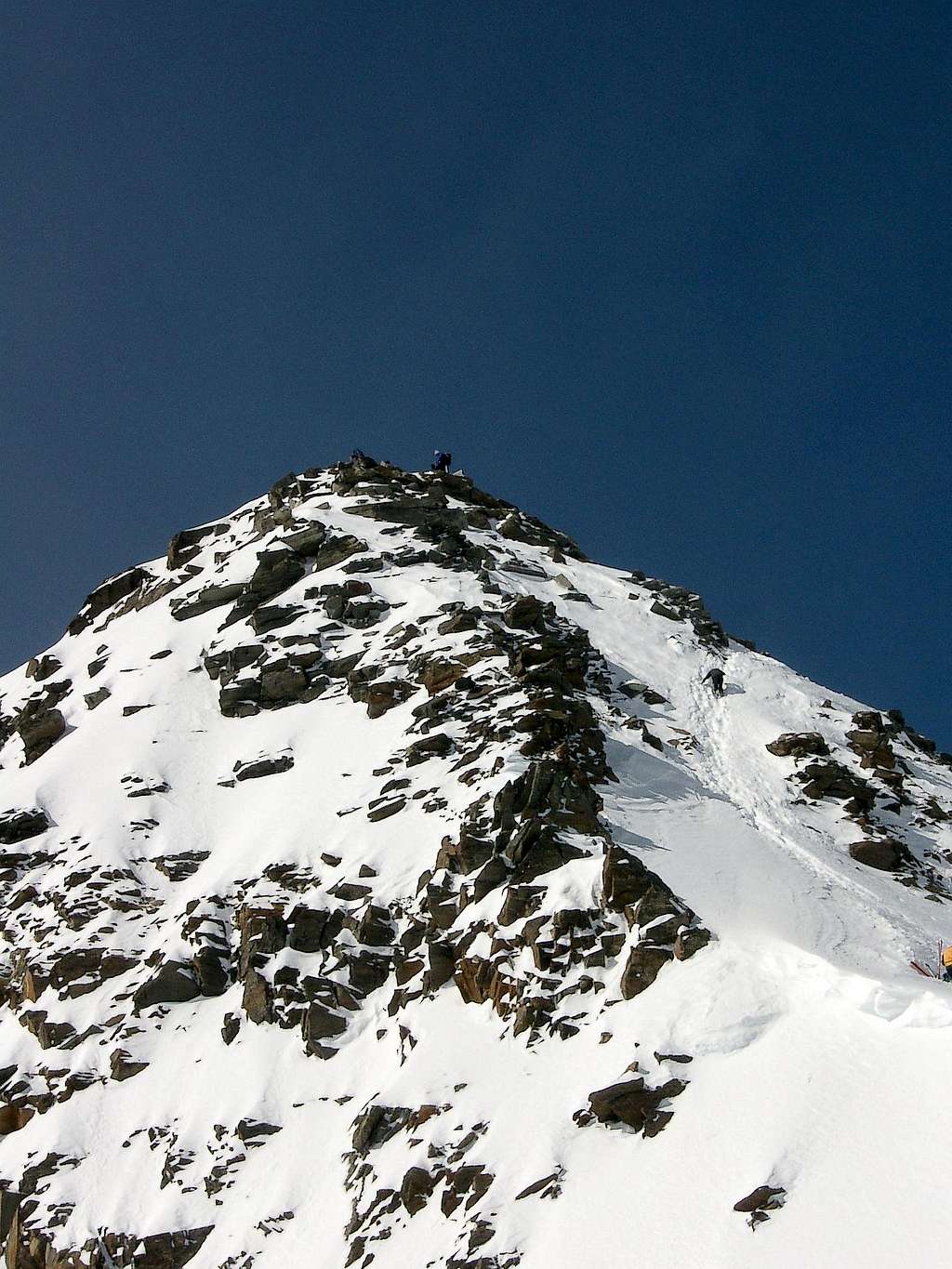 Final ascent to the top of Zuckerhuetl