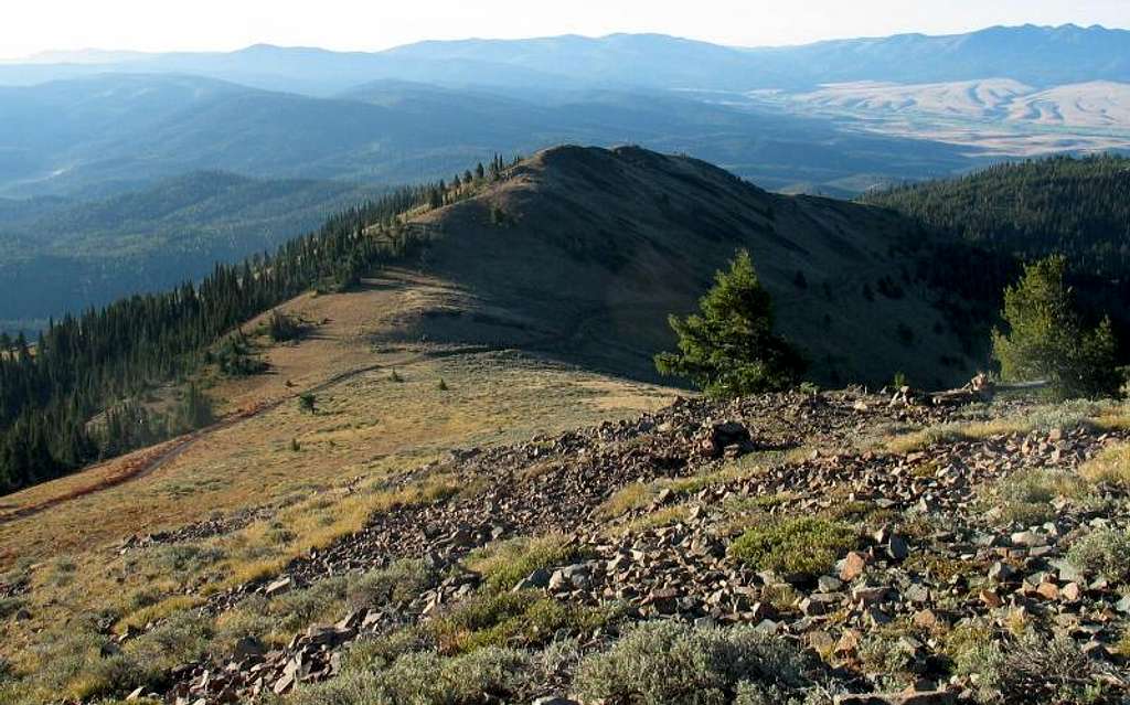 Looking down the south ridge