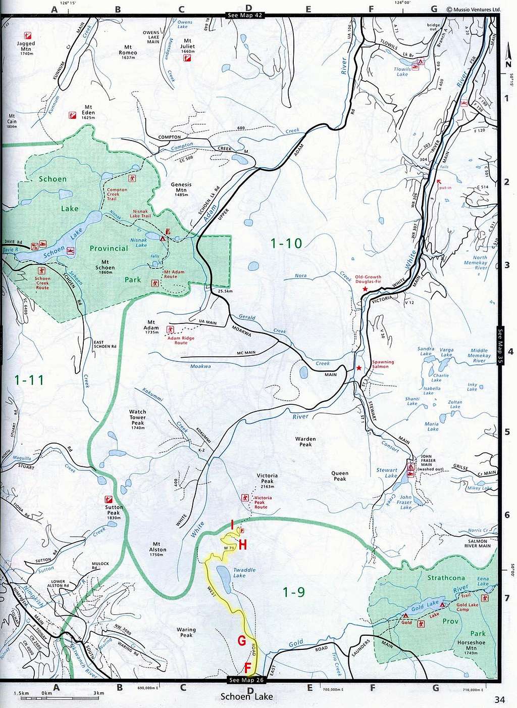 Logging Road Approach Map