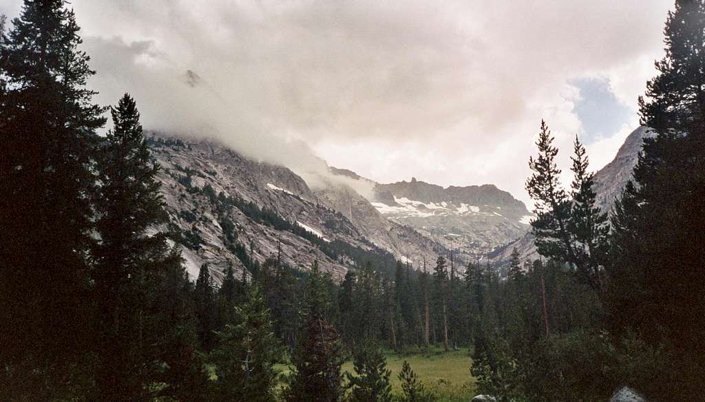 Langile Peak Hidden by Cloud