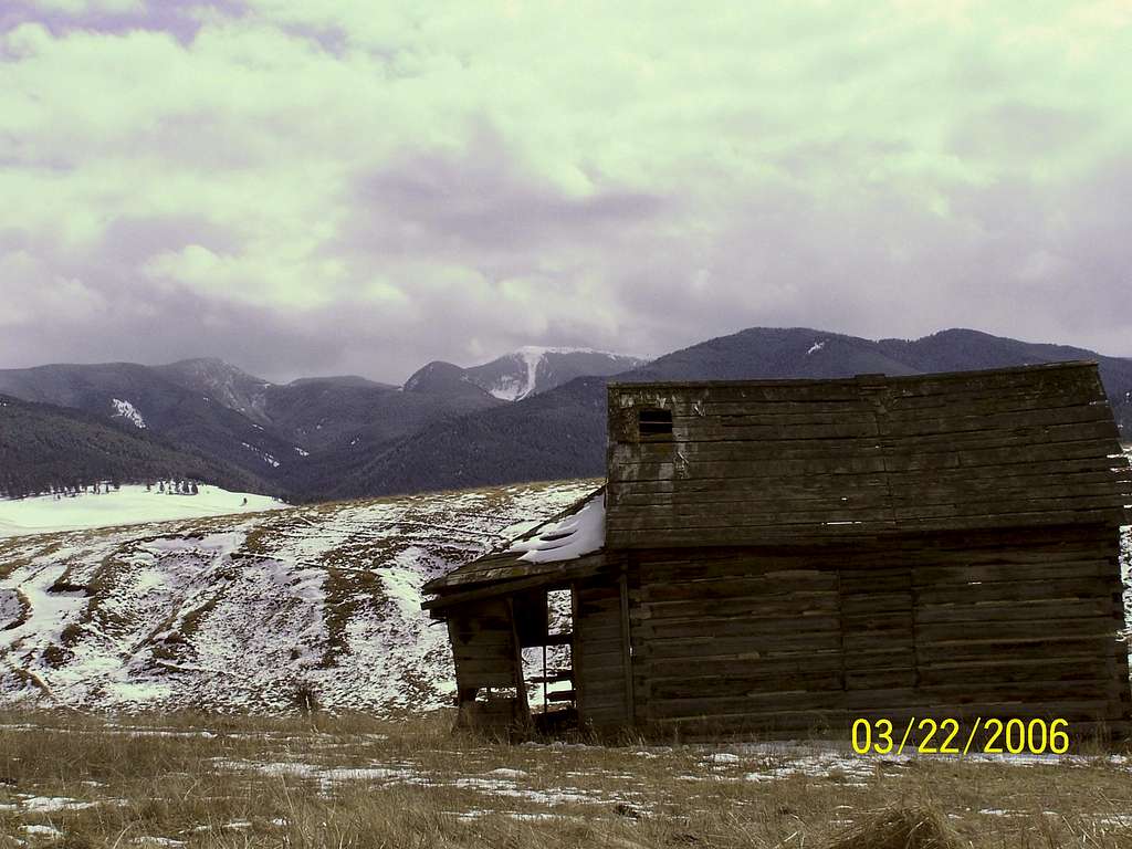 Old house, and the Madison Range