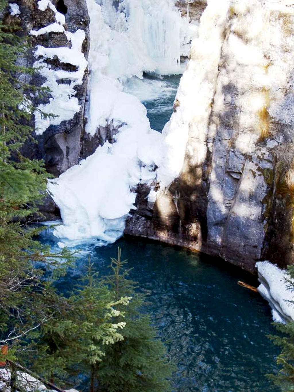 Lower Falls from the trail, Johnston Canyon