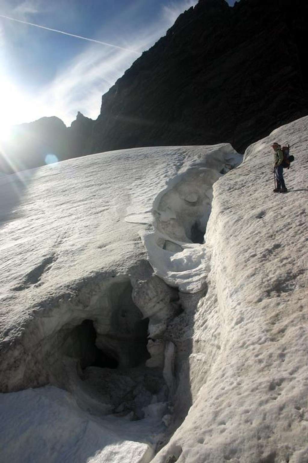 Above A Crevasse, Ball Pass Route