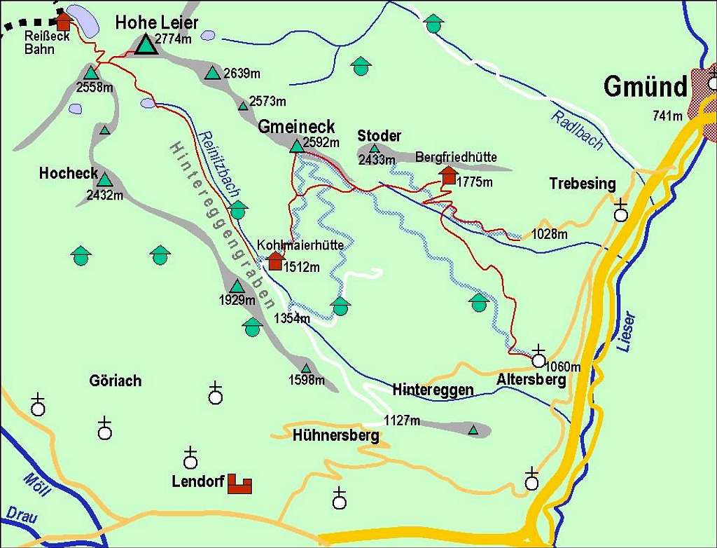 Gmeineck map