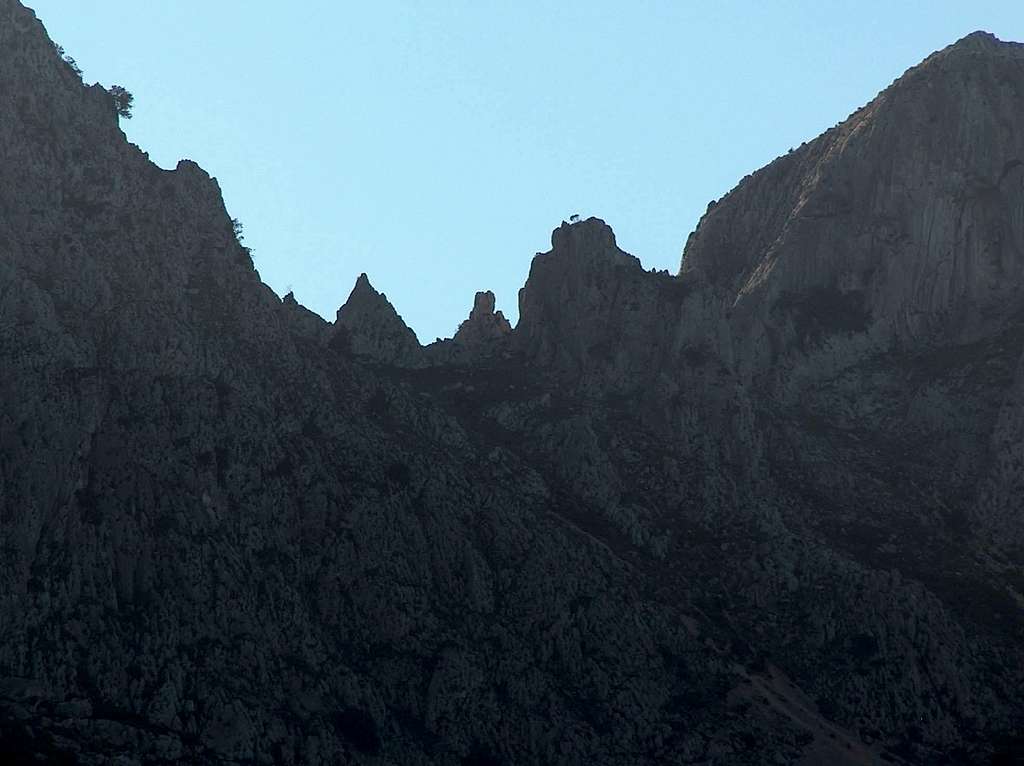 Bernia Ridge from the Pinos Valley