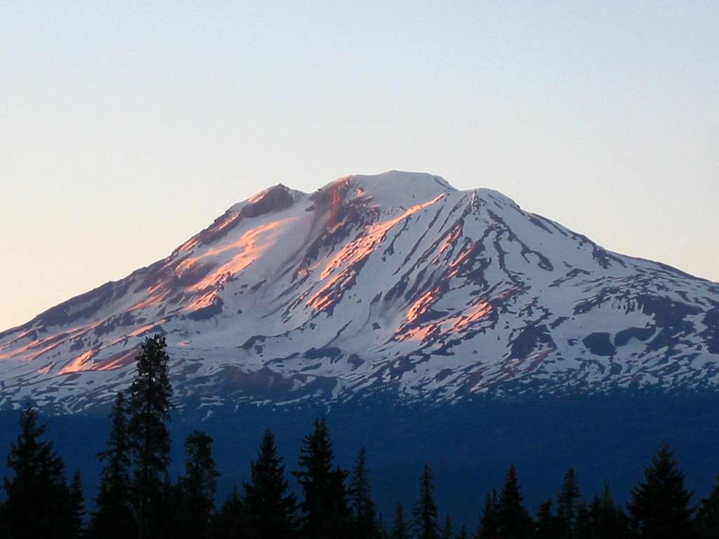 Mt. Adams as seen from Trout Lake, WA