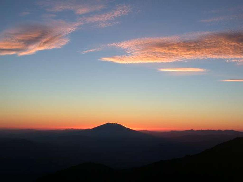 Mt. Saint Helens sunset from...