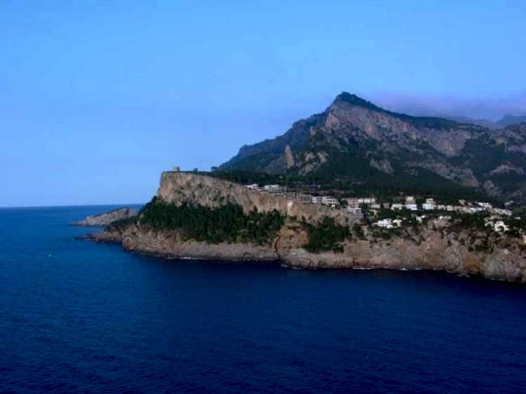 The small town of Port Soller...