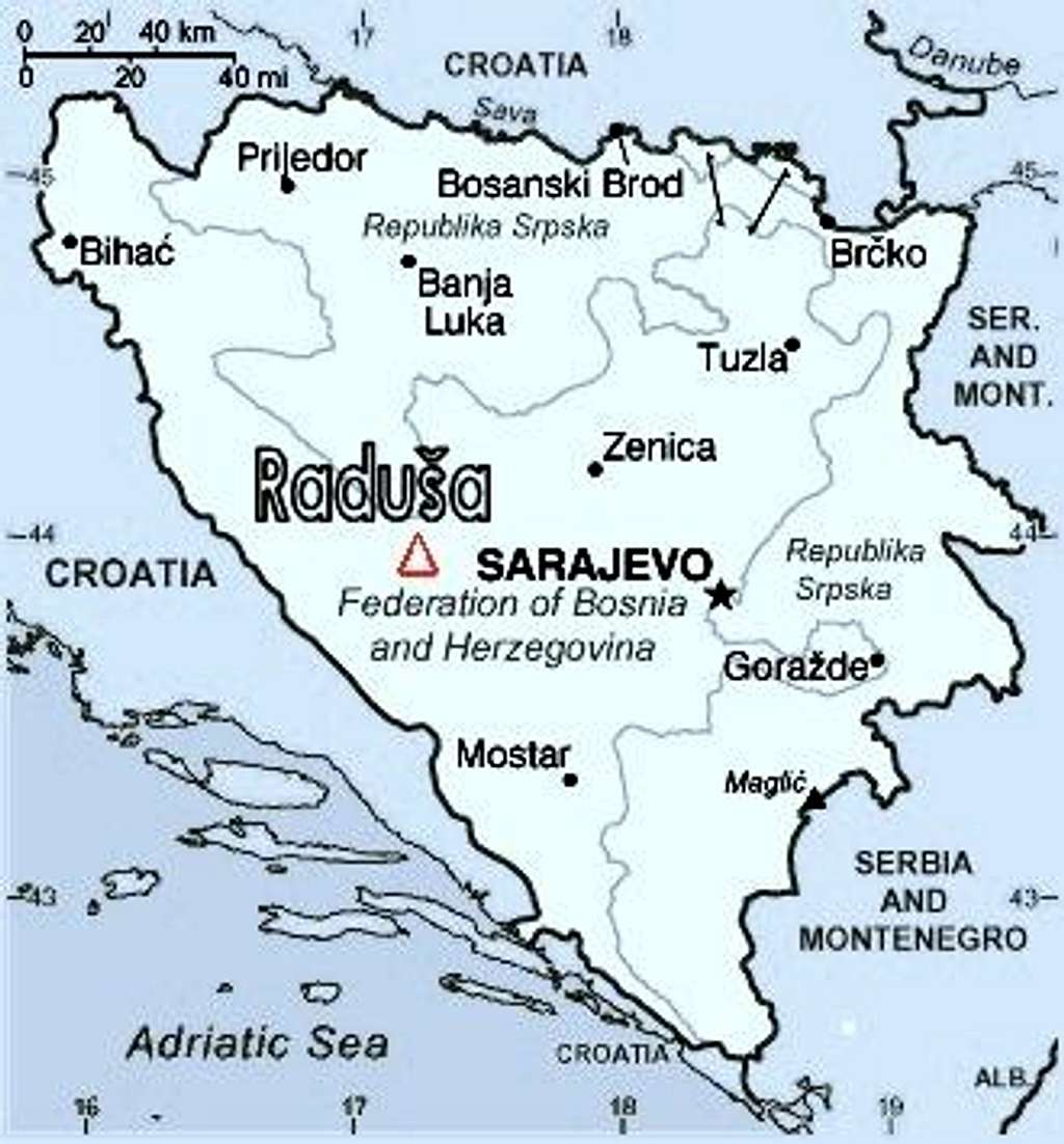Radusa - location