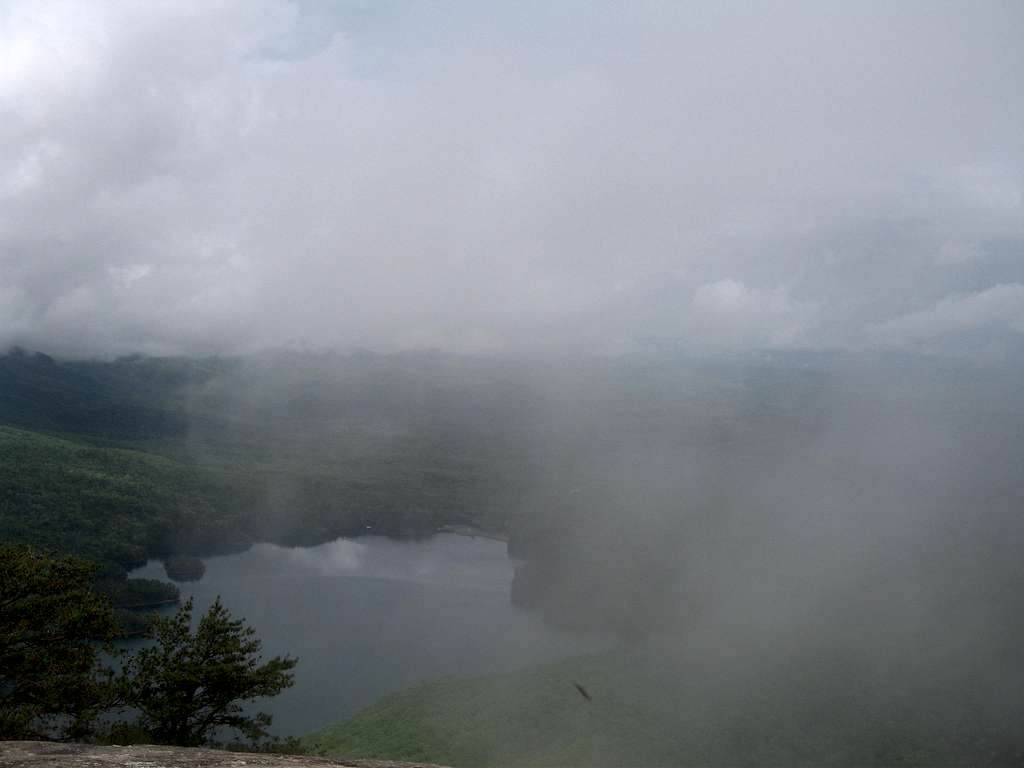 Overlook, covered by clouds