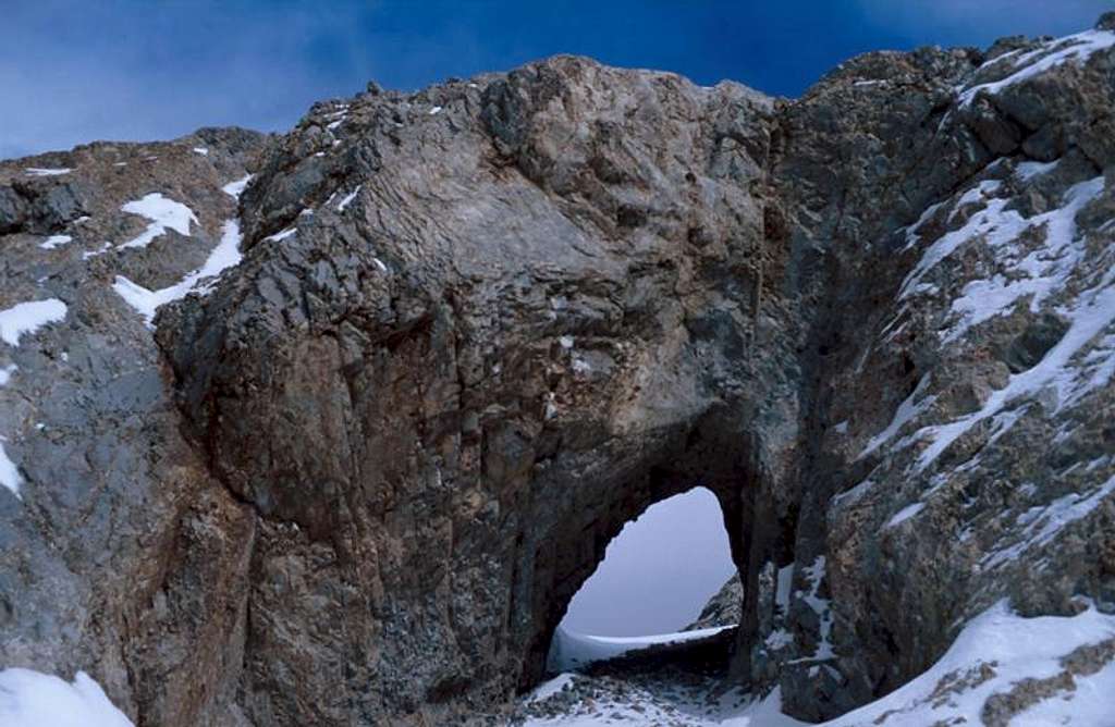 Arch of metamorphic rock...