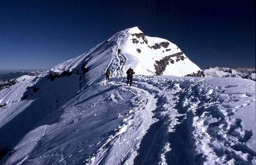Schafreuter, summit ridge in...