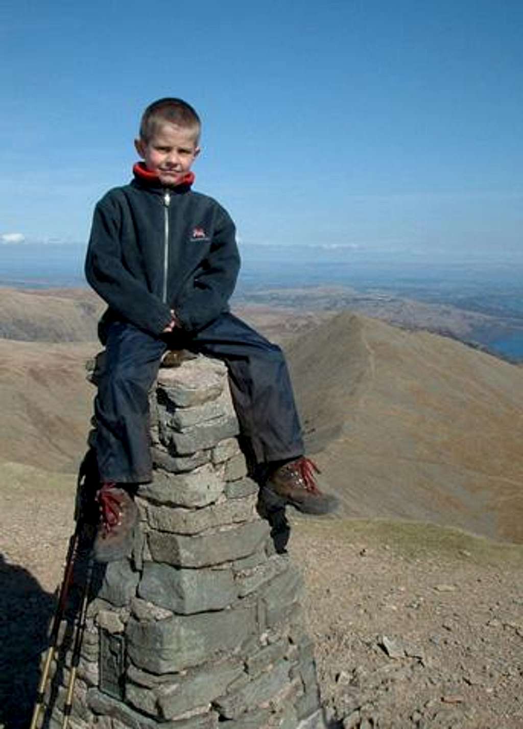 Me sitting on the trig point...
