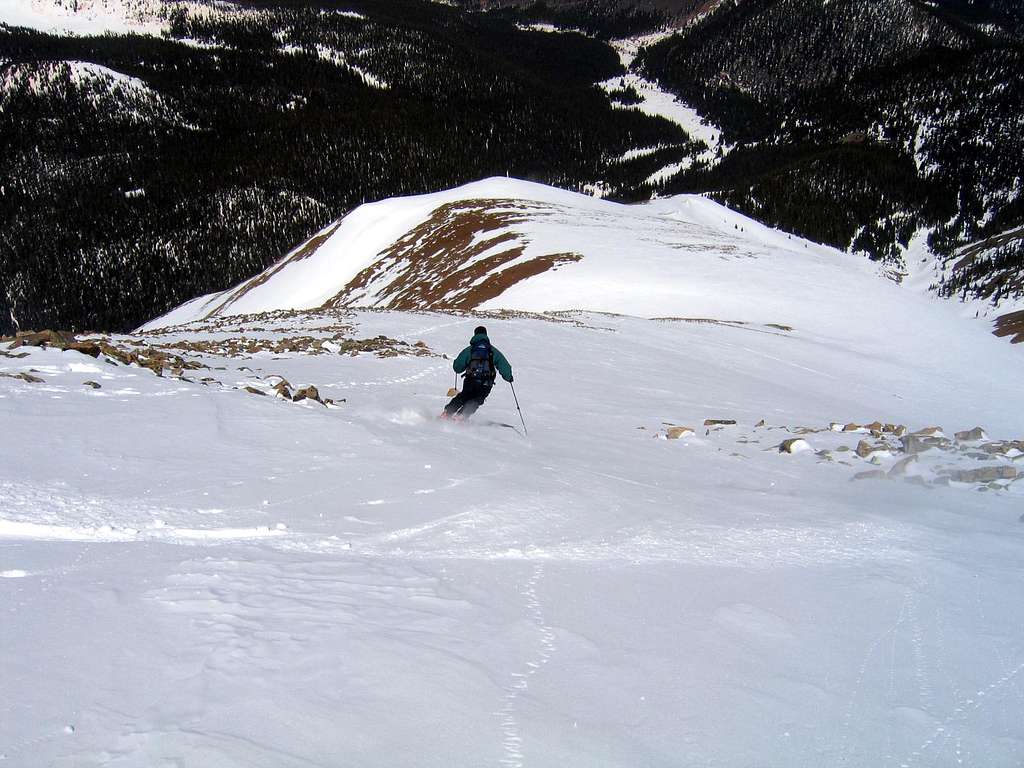 Skiing the Northwest Ridge