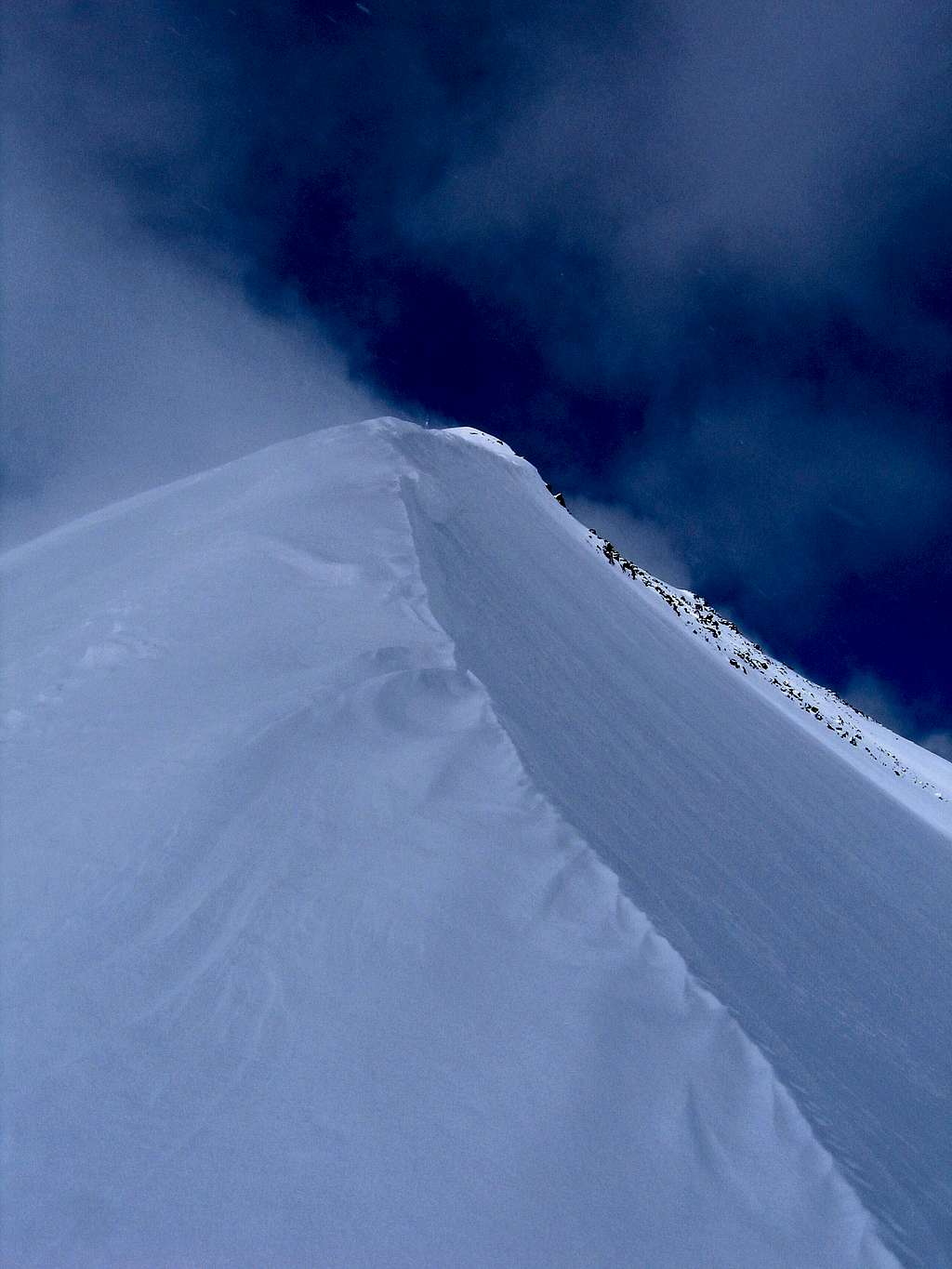 spindrift on Peak 10 east ridge