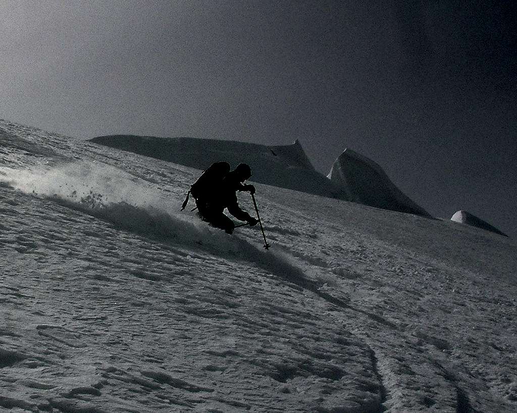 Idris Tearing it Up - Mont Blanc du Tacul