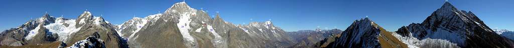 Mont Blanc di Courmayeur seen from Punta Chavannes <i>(2.811m)</i>