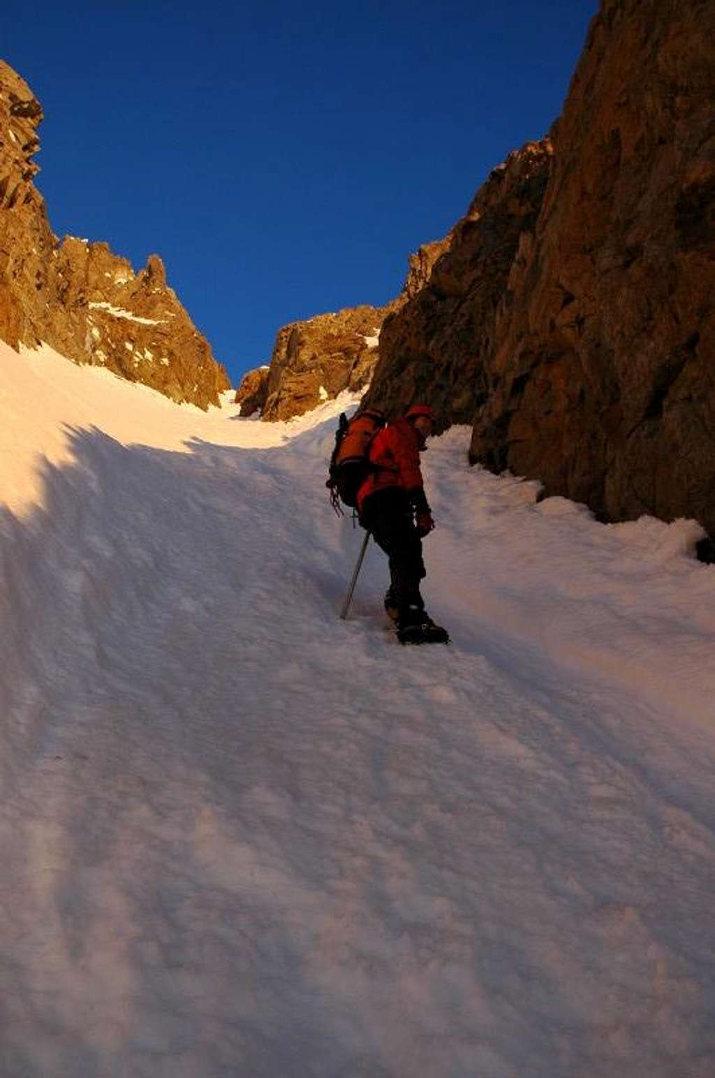 In the couloir, May 7, 2006