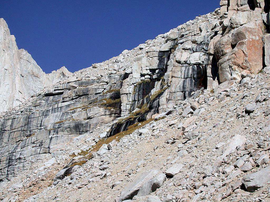 Seeps below Iceberg Lake