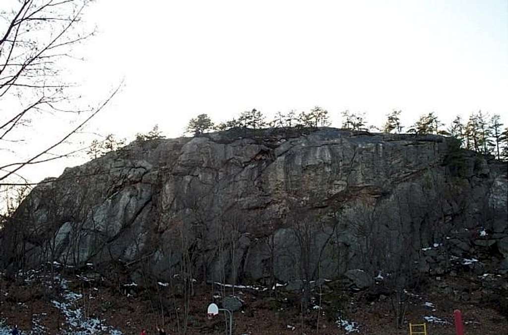 The cliff!! Rock Rimmon Apr....
