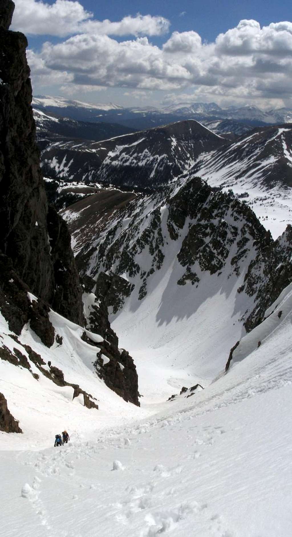 Climbing the Grand Central Couloir