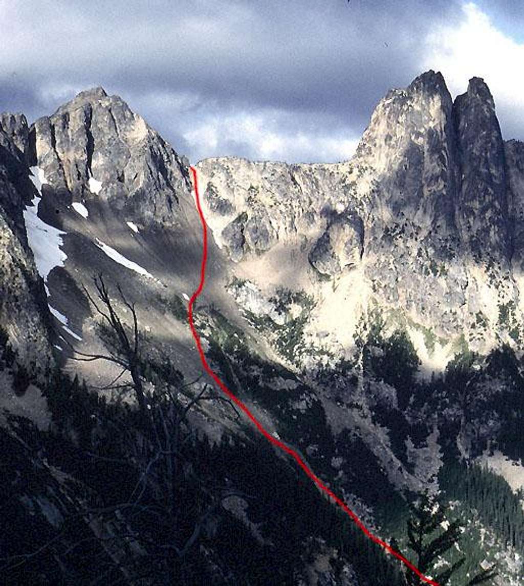 The approach to Blue Lake Peak