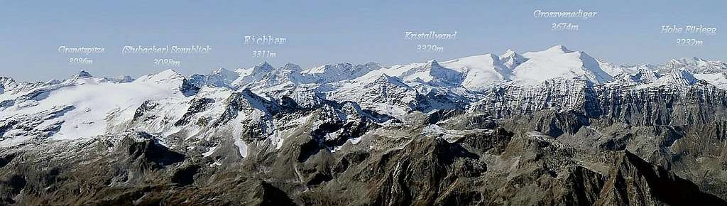panorama view from Kitzsteinhorn