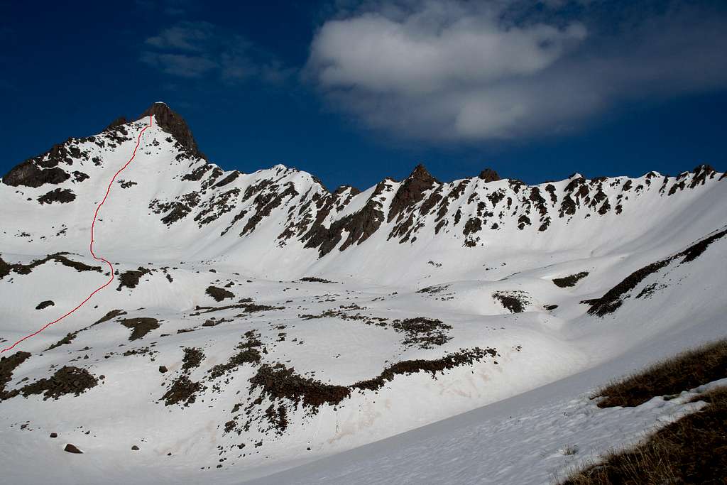 Wetterhorn Peak's East Face Route