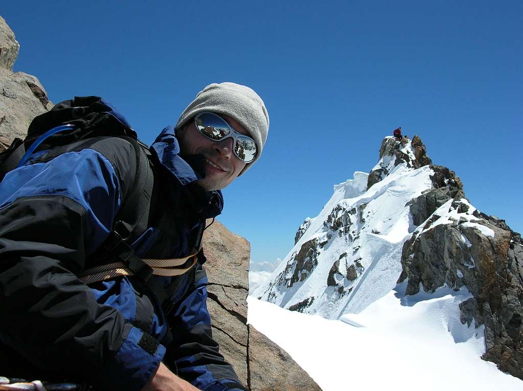 Summit shot of Mont Blanc de Courmayeur