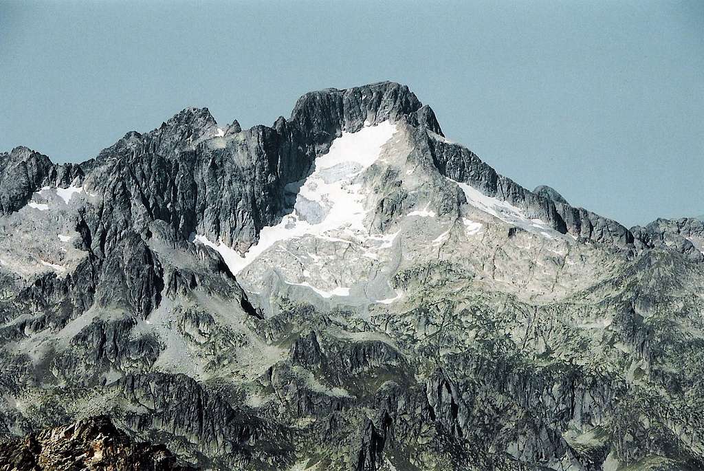 Balaitous Summit and Glacier de las Neous seen from the Grand Barbat