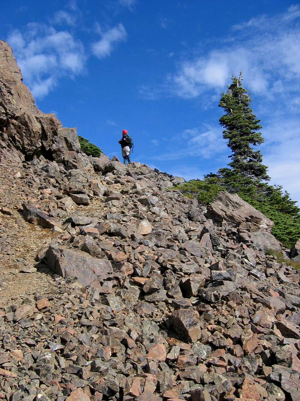 Talus field on Mt. Washington's summit ridge