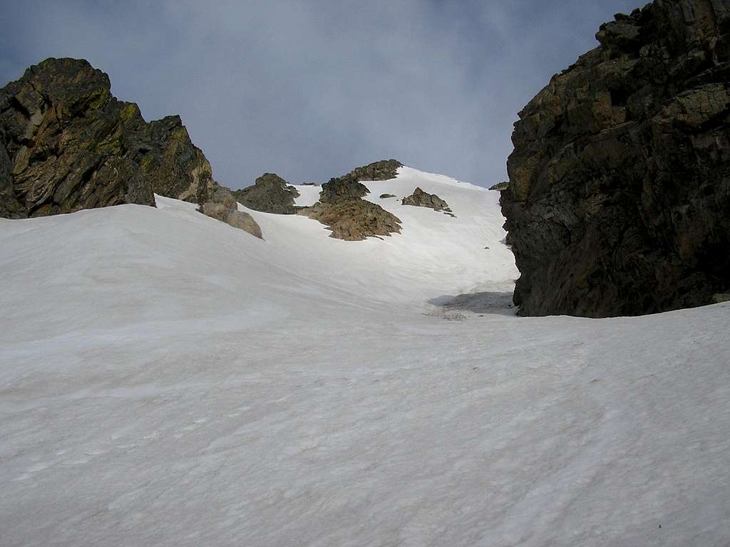 The middle section, Notchtop Couloir