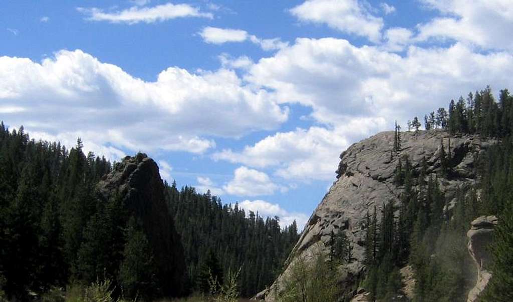 Elevenmile Dome and The Tooth, Elevenmile Canyon