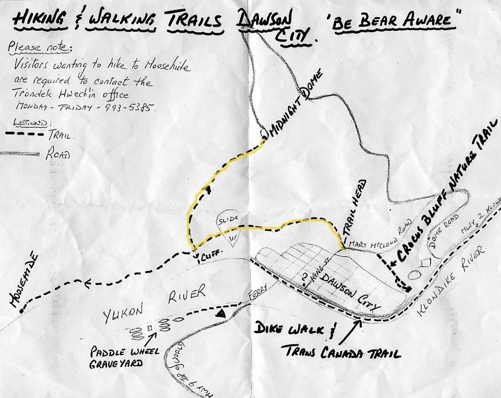 Hiking Map of Midnight Dome