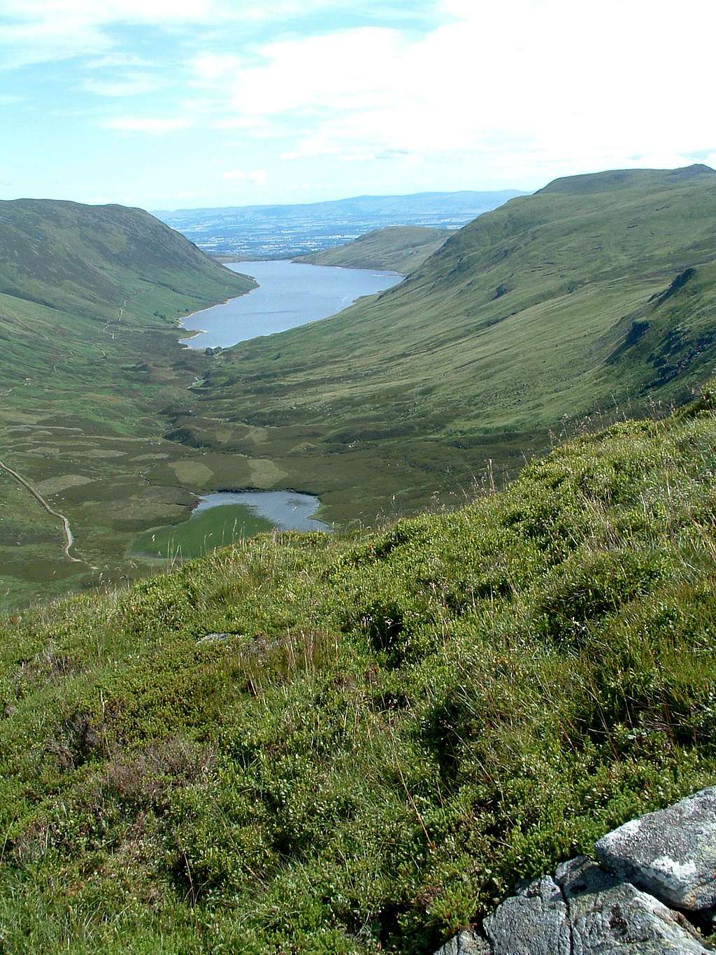 Looking back down and into the loch
