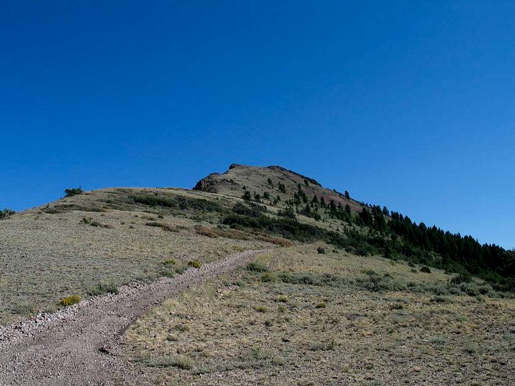 Hayden Peak looms above