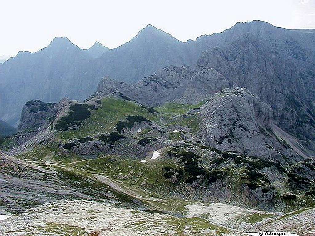 Konjsko Sedlo - important junction of trails
