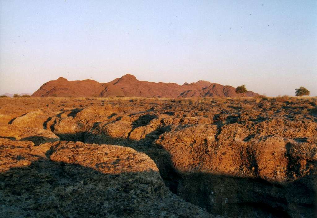 View on Sesriem Canyon from above