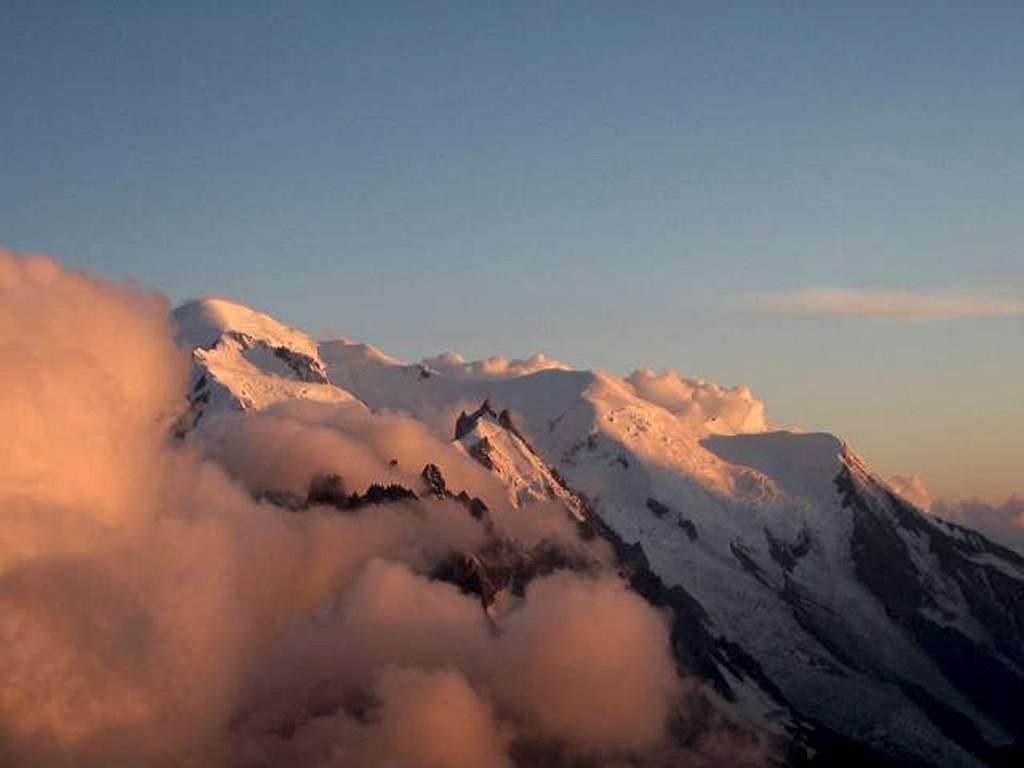 Mont Blanc and the Aiguille...