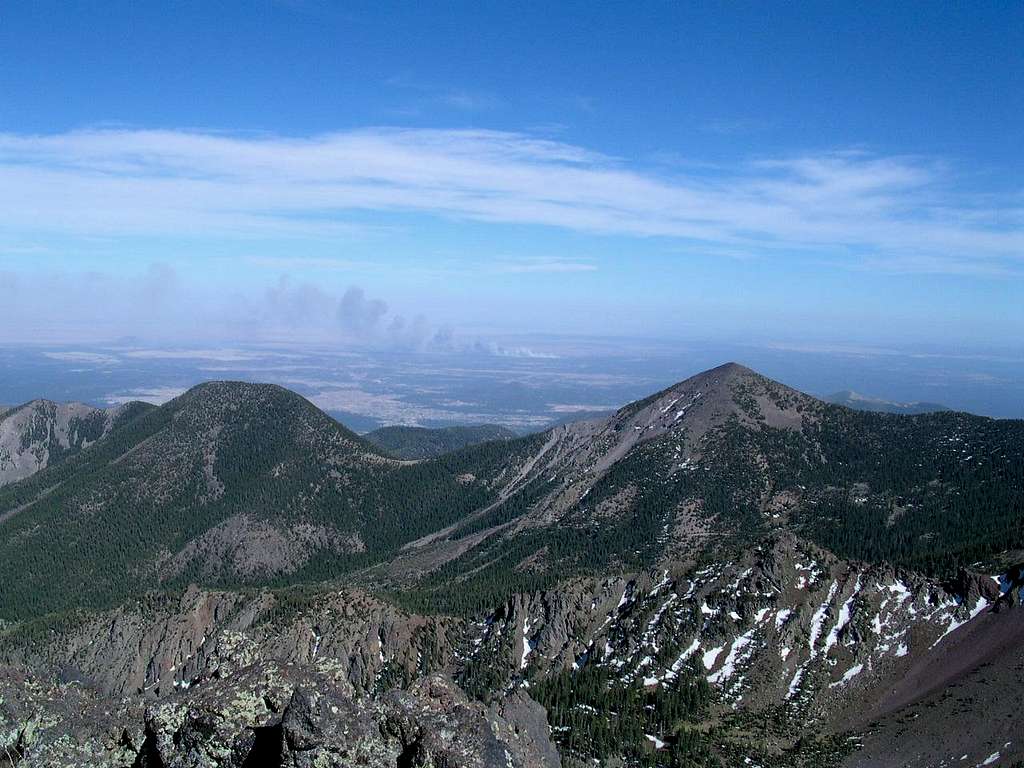 Looking east from the Humphreys Peak ridge