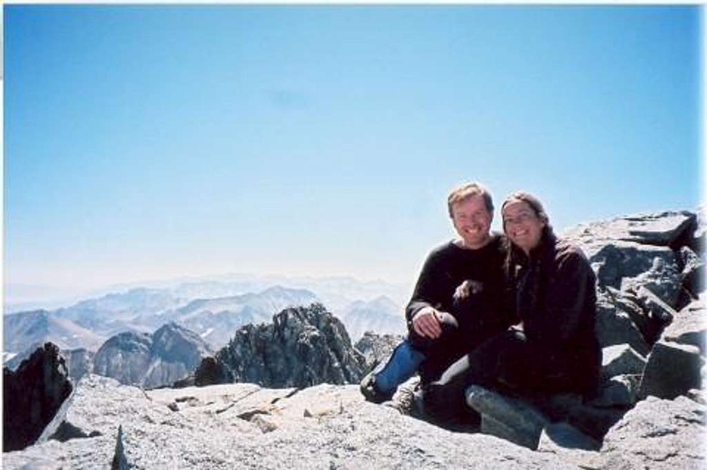 Dan and Kerstin on Split Mt. summit, 9/14/05