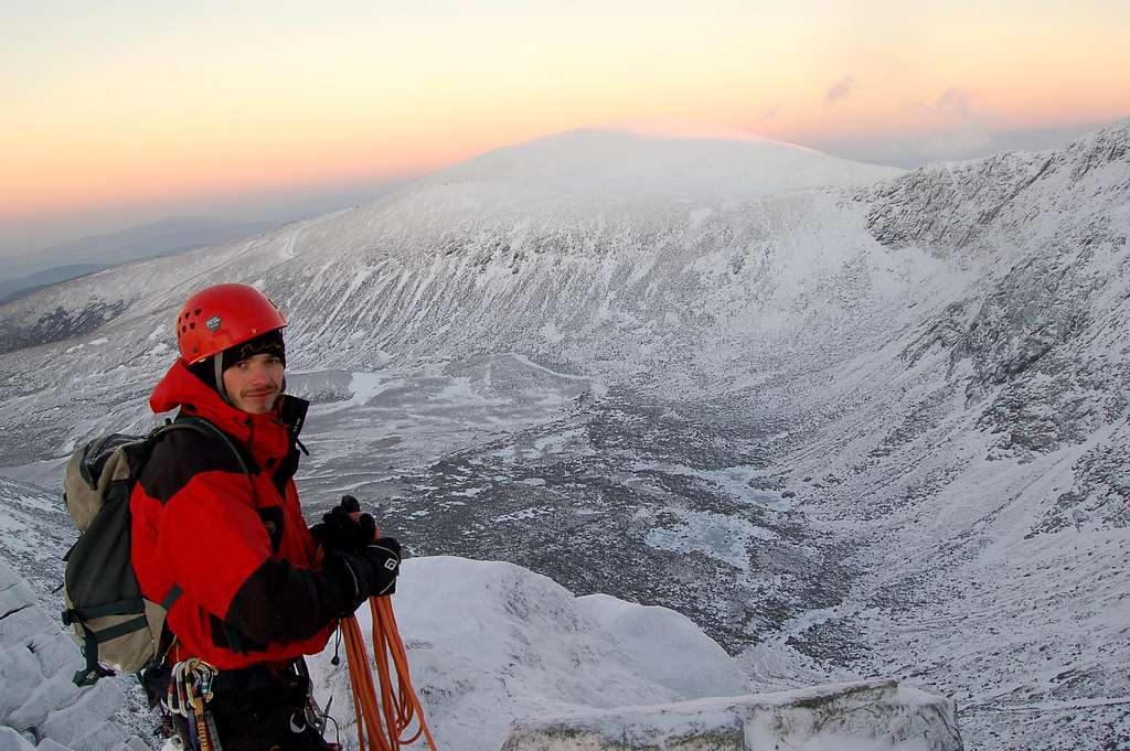 Sunset over Coire an t-Sneachda, Cairn Gorm